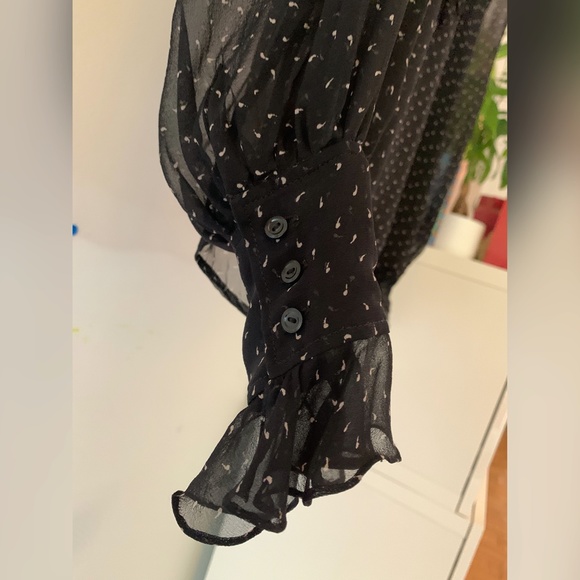 Ralph Lauren Black Long sleeves Mesh Blouse - Picture 7 of 10